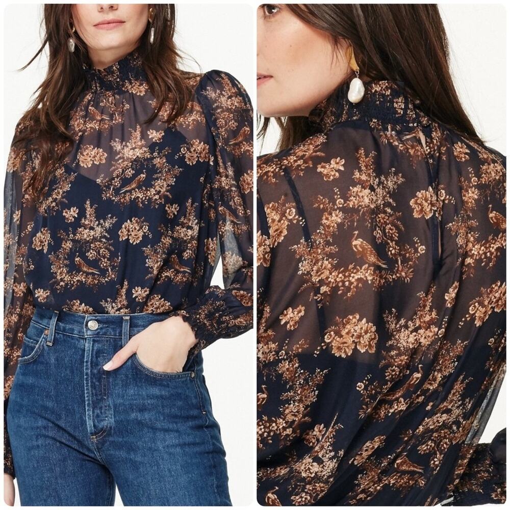 CAMI NYC Willa Toile Print Blouse